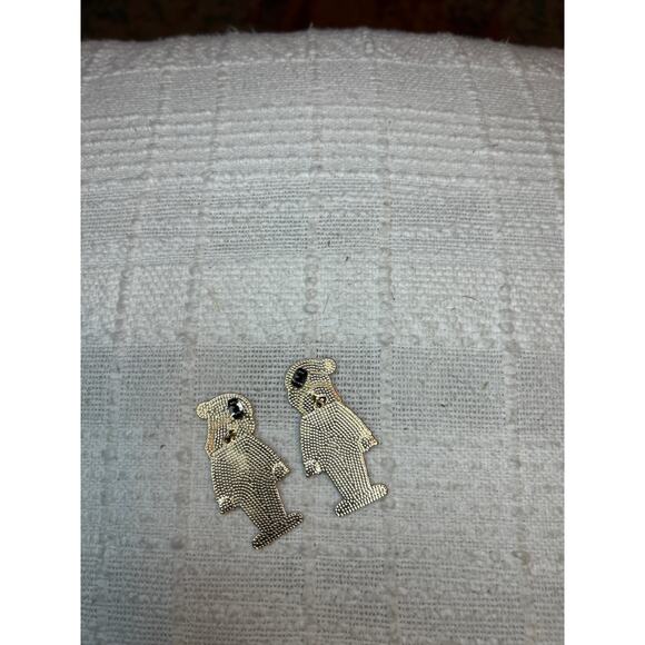 VGUC Sugarfix By Baublebar Earrings Black Santa Pierced Ear Wiggle - Picture 2 of 2